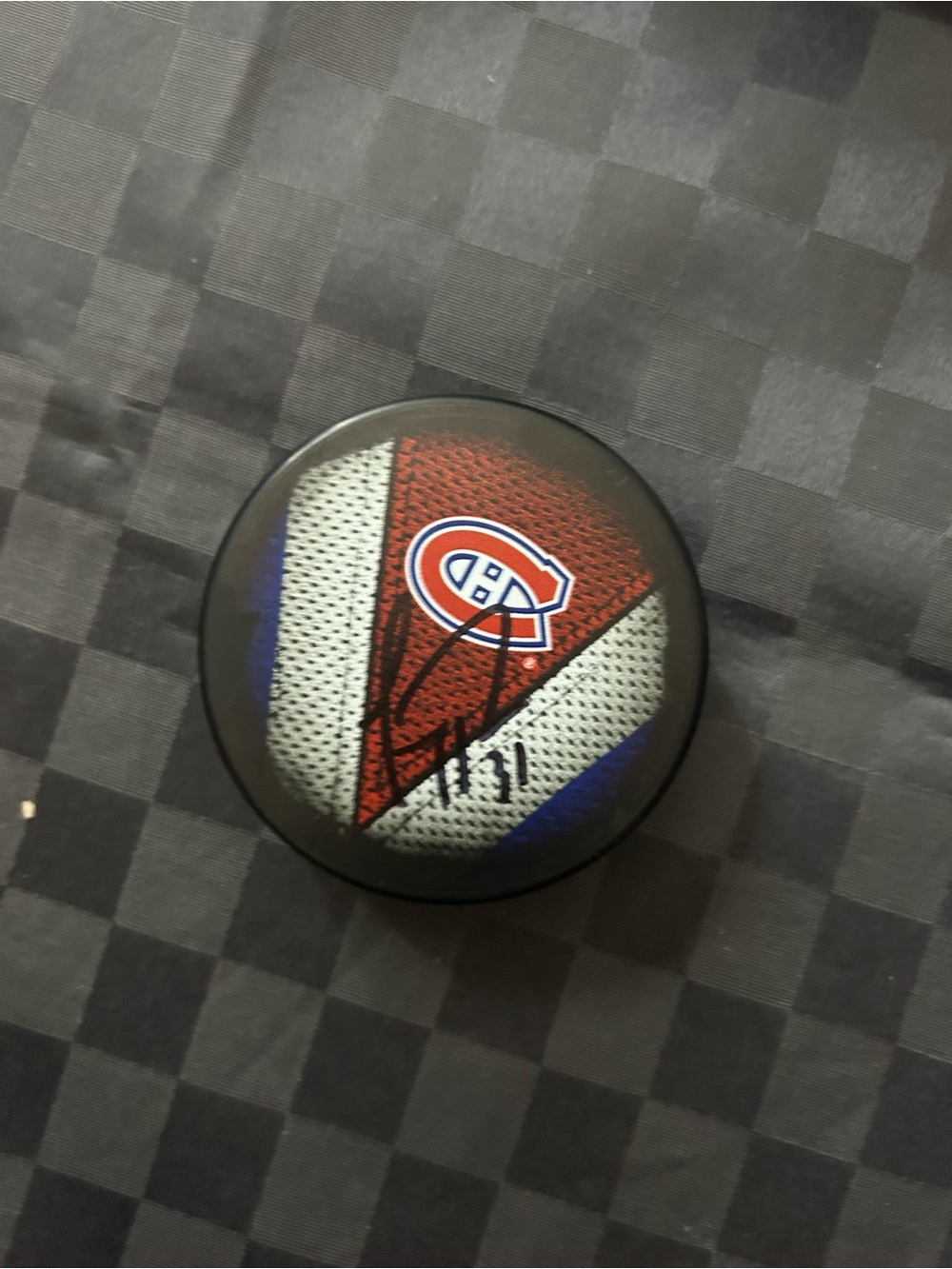 Carrie Price auto puck